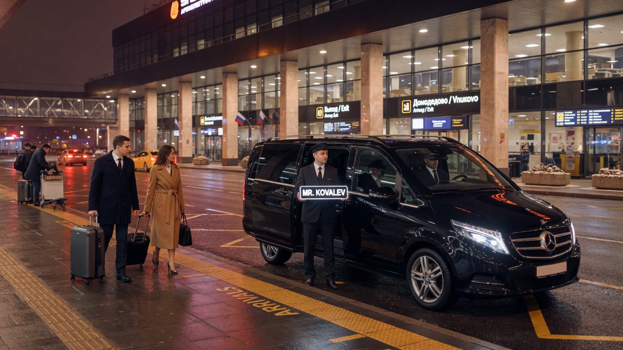 Встреча в аэропорту Москвы с табличкой на минивэне: как заказать, цены, нюансы