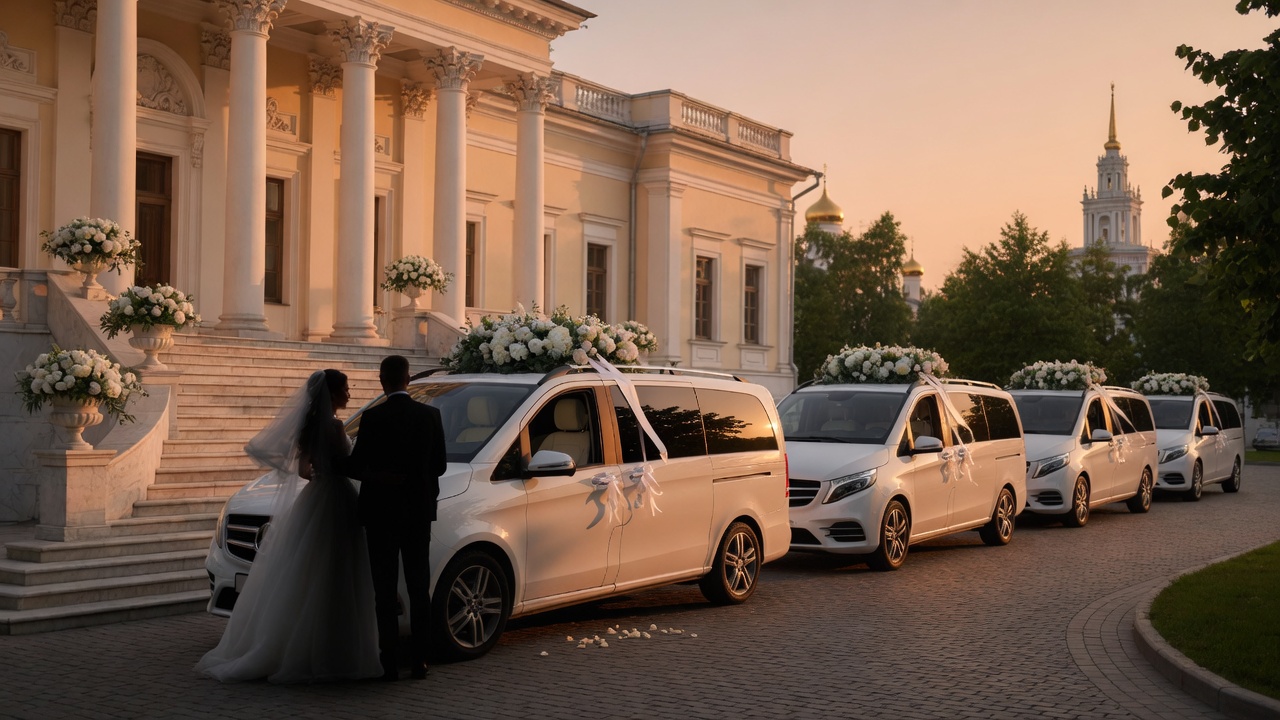 Заказать минивэн на свадьбу в Москве: цены, кортеж, нюансы 2026 | MiniVan.Taxi